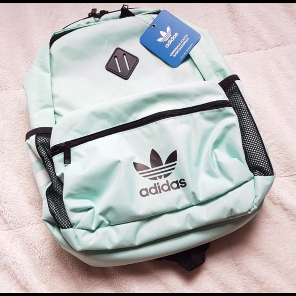 adidas backpack mint green black three stripes